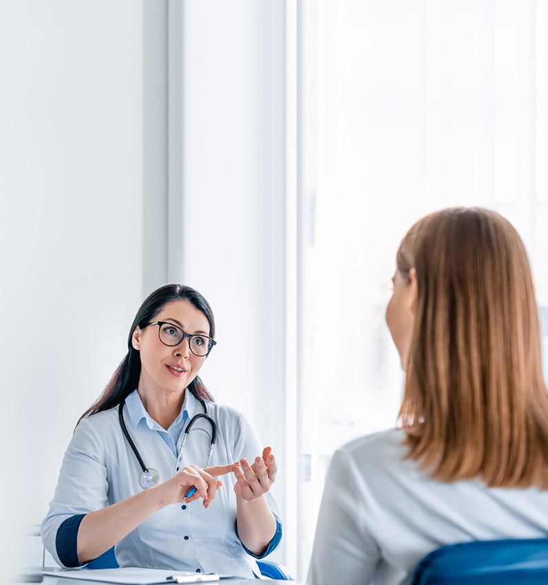 Doctor and patient. Doctor and patient.